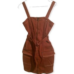 Divided by H&M , XXS , Burnt Orange Jean Dress